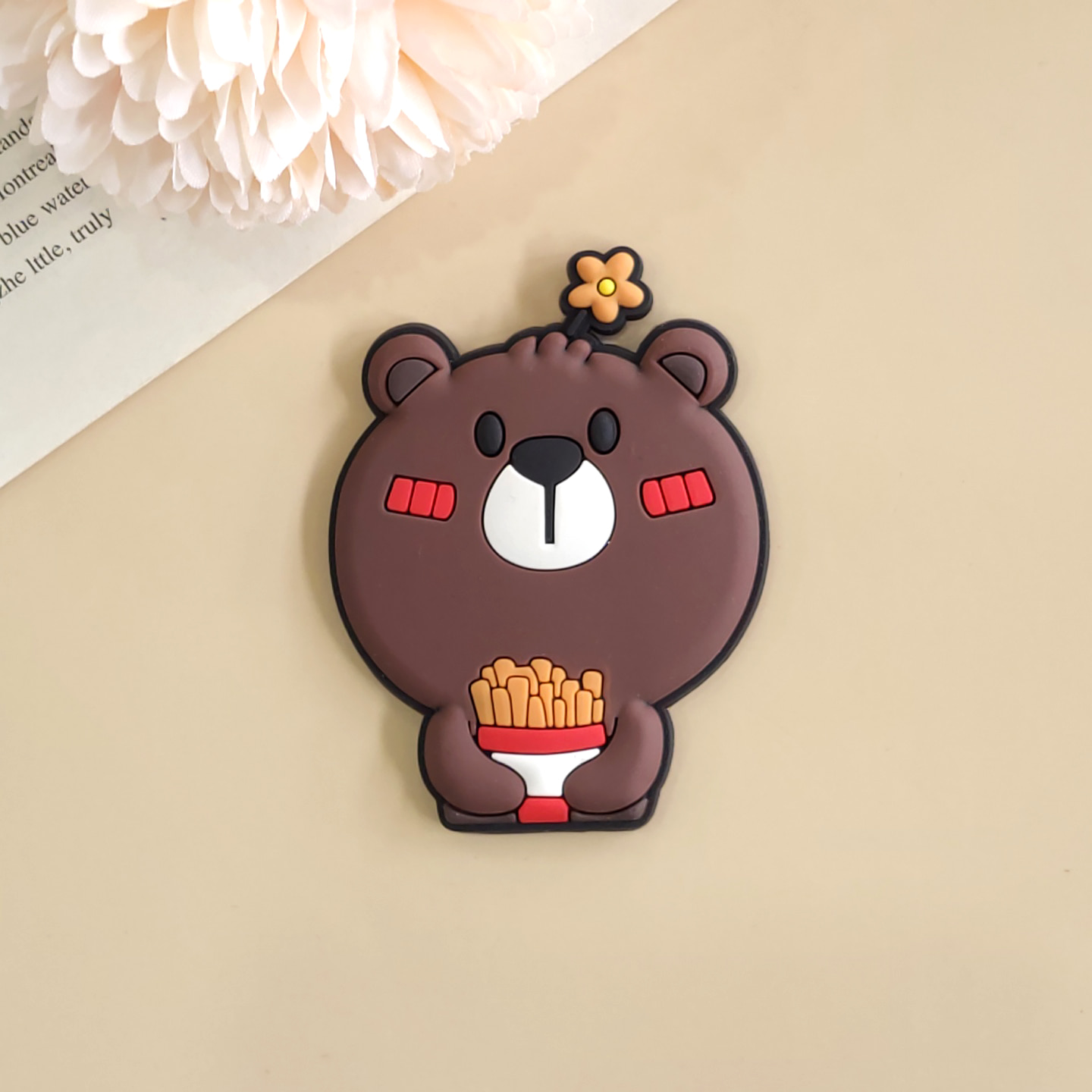 [도매] R892 대형 고무 초코색곰 (최소구매수량 10개)