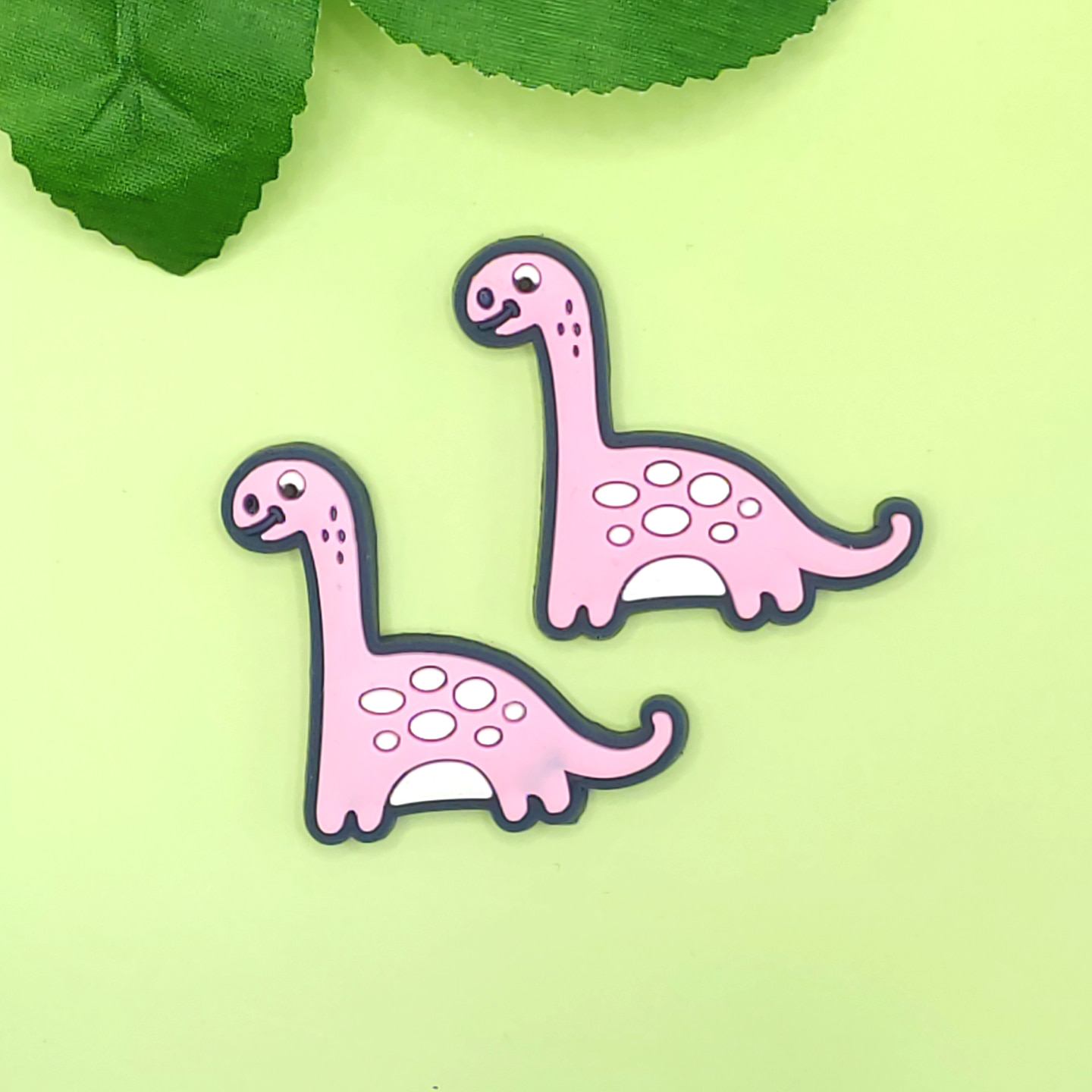 [도매] R341 고무 분홍색 목긴공룡 (최소구매수량 50개)