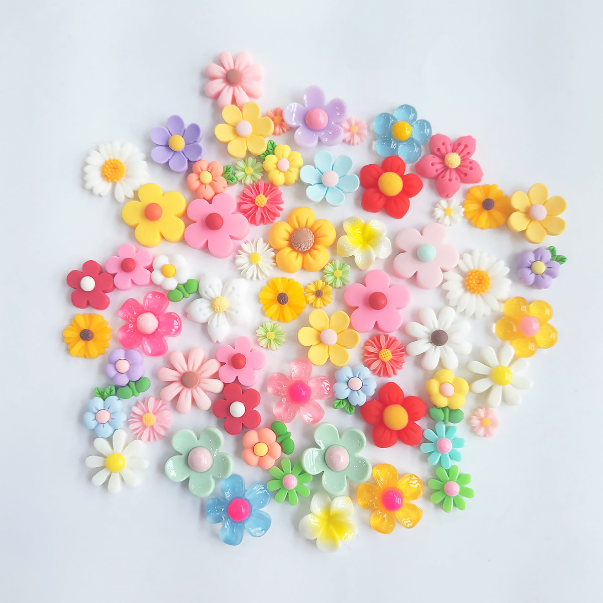 [도매] 작은 꽃 랜덤 데코덴파츠 (최소구매수량100개)