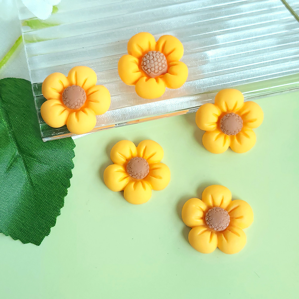 [도매] A008 노랑 둥근꽃 (최소구매수량 50개)